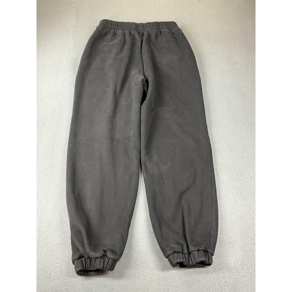 Comfrt Pants Mens L Black Fleece Sweatpants Elastic Waist Pockets Relaxed - Picture 8 of 9